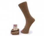 Anzugsocken "MAN Fashion" ohne Gummibund Gr. 46/49 in hellbeige & camel im Paarverkauf